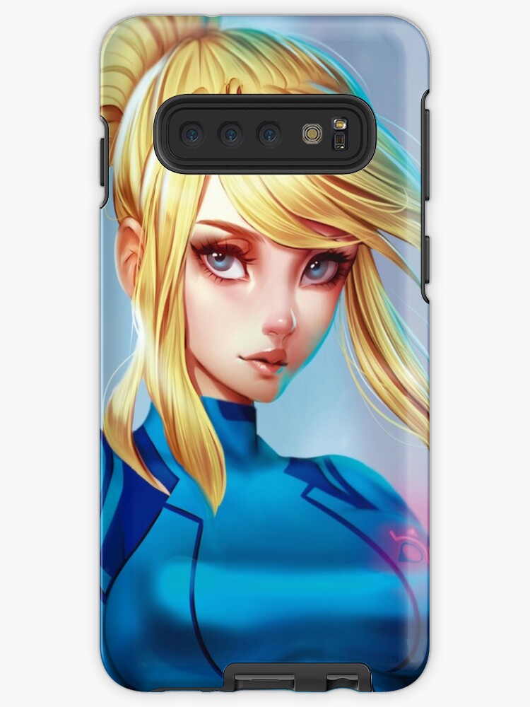 Funda Y Vinilo Para Samsung Galaxy Samus Aran Fanart De Didiesmeralda Redbubble