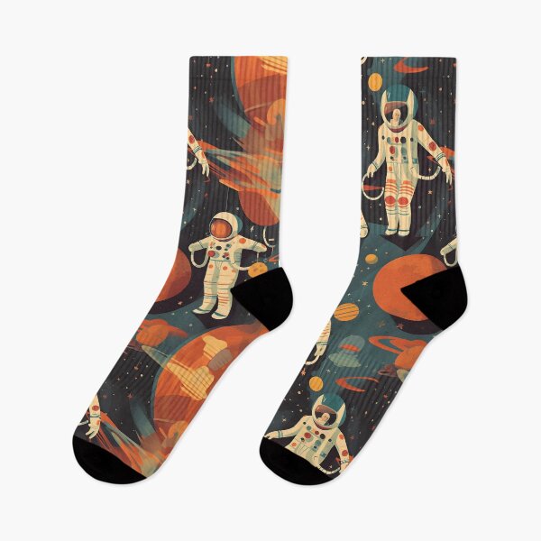 Item preview, Minimalist Astronaut and Space Pattern – Seamless designed and sold by GalacticLabs.