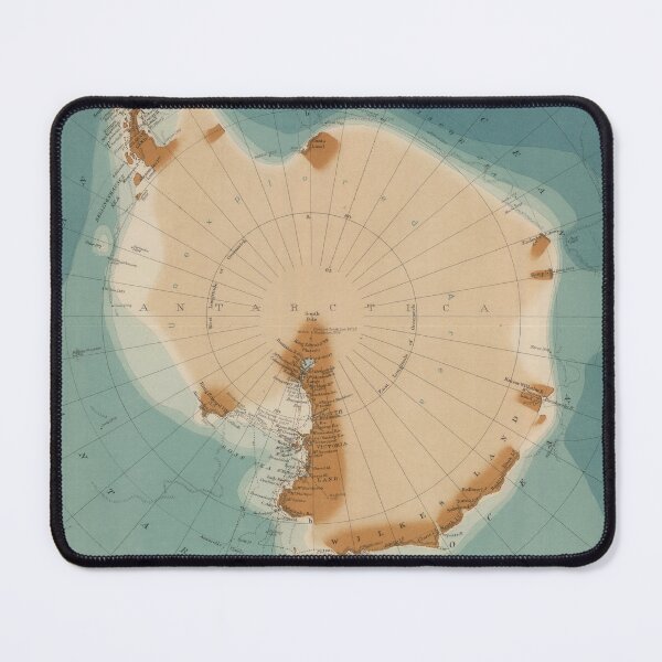 Item preview, Vintage Antarctica Map (1922) designed and sold by BravuraMedia.