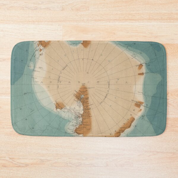 Item preview, Vintage Antarctica Map (1922) designed and sold by BravuraMedia.