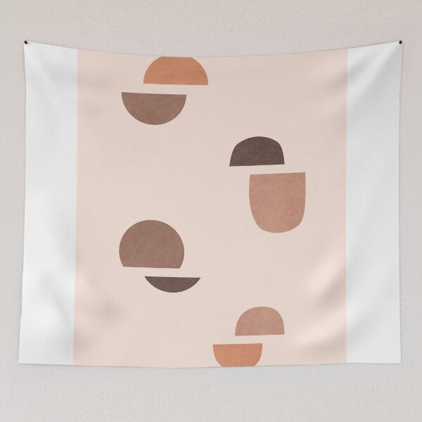 Item preview, Mid Century Modern Print 10 - Minimal Geometric Shapes - Stylish, Abstract, Contemporary - Brown designed and sold by Studio Grafiikka.