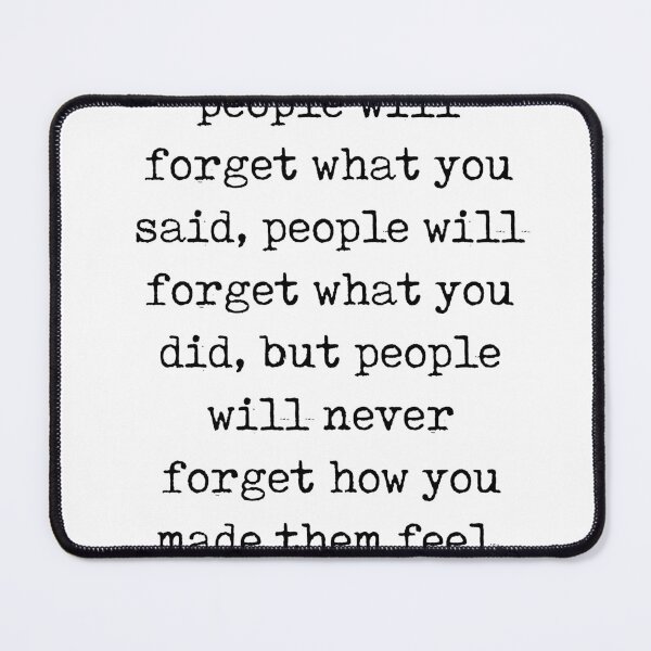 Artikelvorschau, I've learned that people will forget - Maya Angelou Quote - Literature - Typewriter Print entworfen und verkauft von Studio Grafiikka.