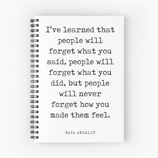 Item preview, I've learned that people will forget - Maya Angelou Quote - Literature - Typewriter Print designed and sold by Studio Grafiikka.