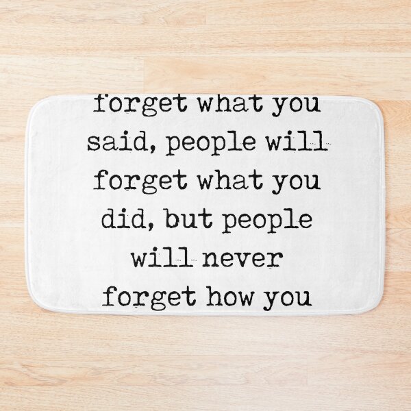 Item preview, I've learned that people will forget - Maya Angelou Quote - Literature - Typewriter Print designed and sold by Studio Grafiikka.