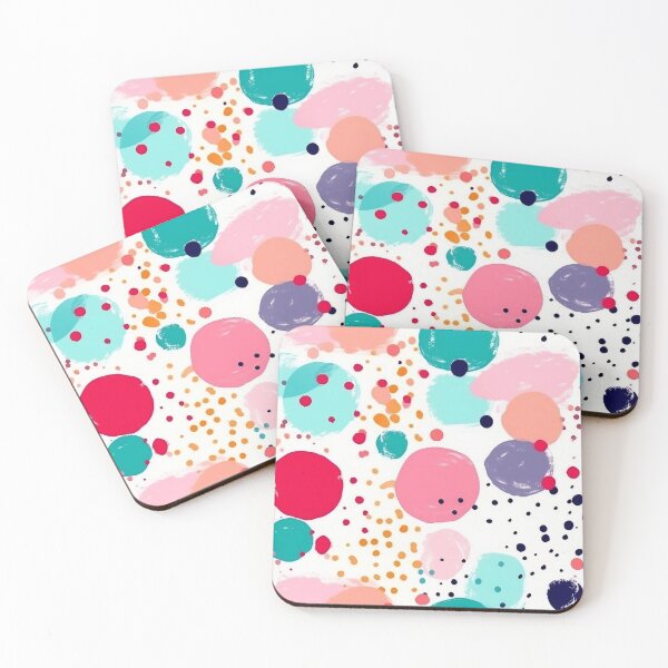 Item preview, Abstract ink dot design pattern pastel color designed and sold by kirindesign.
