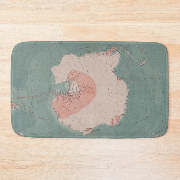 Item preview, Vintage Antarctica Map (1912) designed and sold by BravuraMedia.