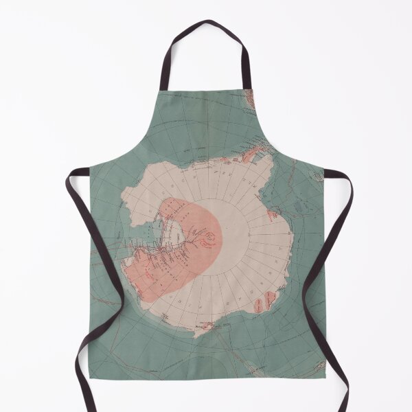 Item preview, Vintage Antarctica Map (1912) designed and sold by BravuraMedia.