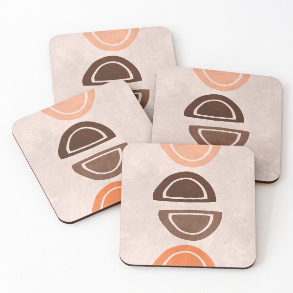 Item preview, Mid Century Modern Print 11 - Minimal Geometric Shapes - Stylish, Abstract, Contemporary - Brown designed and sold by Studio Grafiikka.