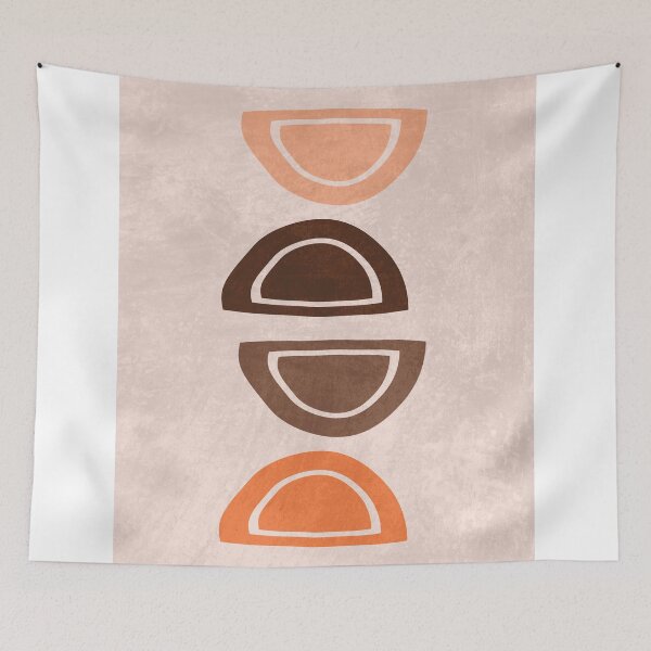 Item preview, Mid Century Modern Print 11 - Minimal Geometric Shapes - Stylish, Abstract, Contemporary - Brown designed and sold by Studio Grafiikka.