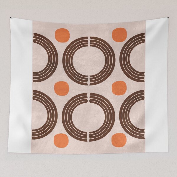 Item preview, Mid Century Modern Print 18 - Minimal Geometric Shapes - Stylish, Abstract, Contemporary - Brown designed and sold by Studio Grafiikka.