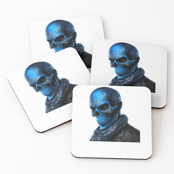 Item preview, Evil Blue Skull designed and sold by Orange-Gael-97.