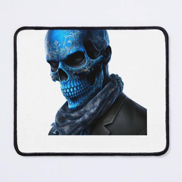 Item preview, Evil Blue Skull designed and sold by Orange-Gael-97.