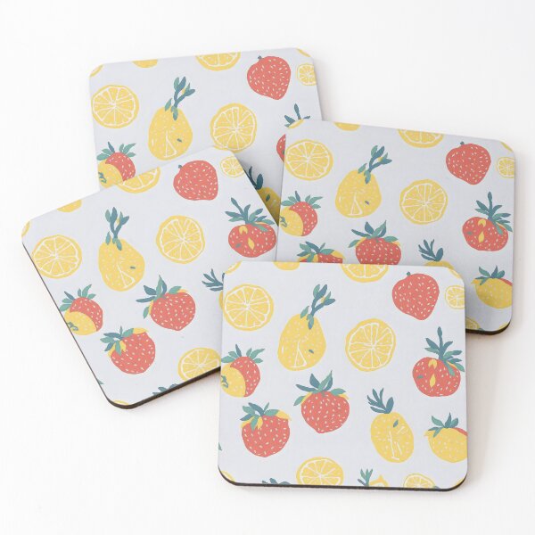 Item preview, Watercolor Vector 1: Fresh Lemon and Strawberry Art designed and sold by Nustudios.