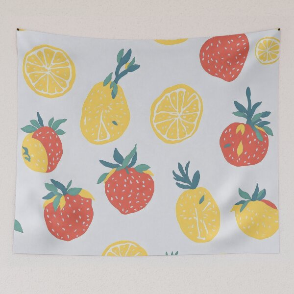 Item preview, Watercolor Vector 1: Fresh Lemon and Strawberry Art designed and sold by Nustudios.