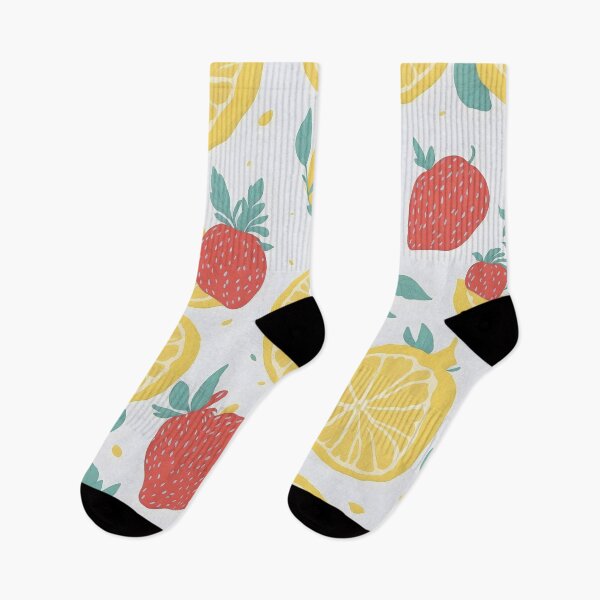 Item preview, Watercolor Vector 2: Fresh Lemon and Strawberry Art designed and sold by Nustudios.