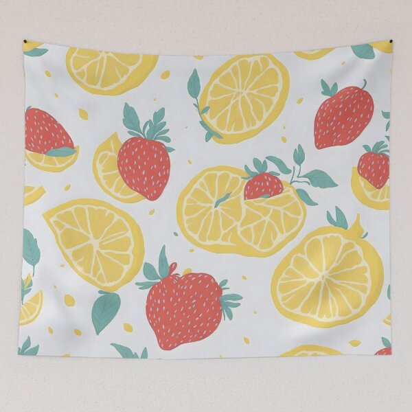 Item preview, Watercolor Vector 2: Fresh Lemon and Strawberry Art designed and sold by Nustudios.