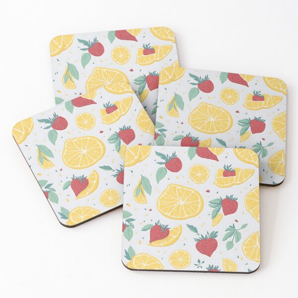 Item preview, Watercolor Vector 3: Fresh Lemon and Strawberry Art designed and sold by Nustudios.