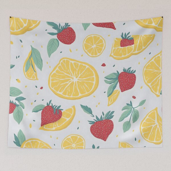 Item preview, Watercolor Vector 3: Fresh Lemon and Strawberry Art designed and sold by Nustudios.