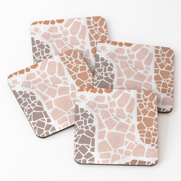 Item preview, Brown Mosaic Art Print - Modern, Contemporary Abstract designed and sold by Studio Grafiikka.