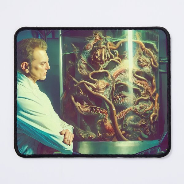 Item preview, Scientist with Tentacle Snake Terror designed and sold by Berserkergang.