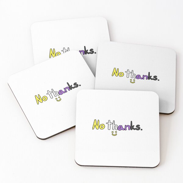 Item preview, No thanks :) (Non-binary) designed and sold by TheLooneyChick.