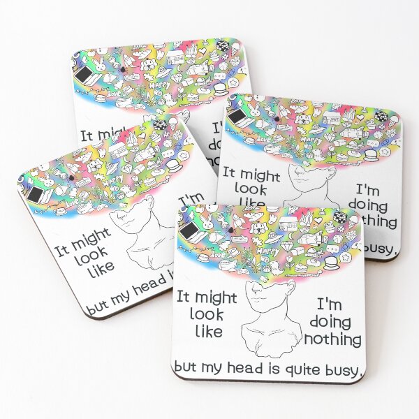 Item preview, My head is quite busy designed and sold by HappyMissPsycho.