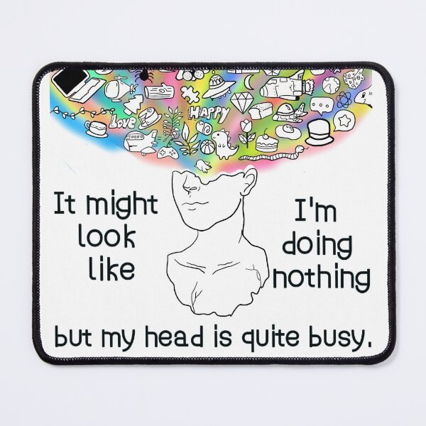 Item preview, My head is quite busy designed and sold by HappyMissPsycho.