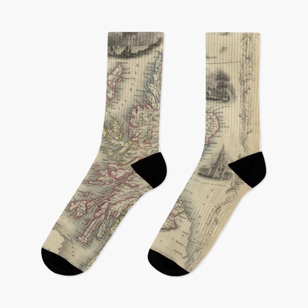 Item preview, Vintage Map of Scotland (1851) designed and sold by BravuraMedia.