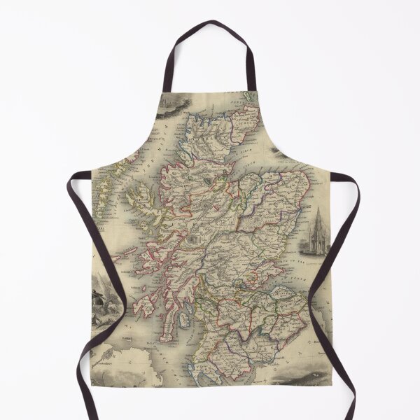 Item preview, Vintage Map of Scotland (1851) designed and sold by BravuraMedia.