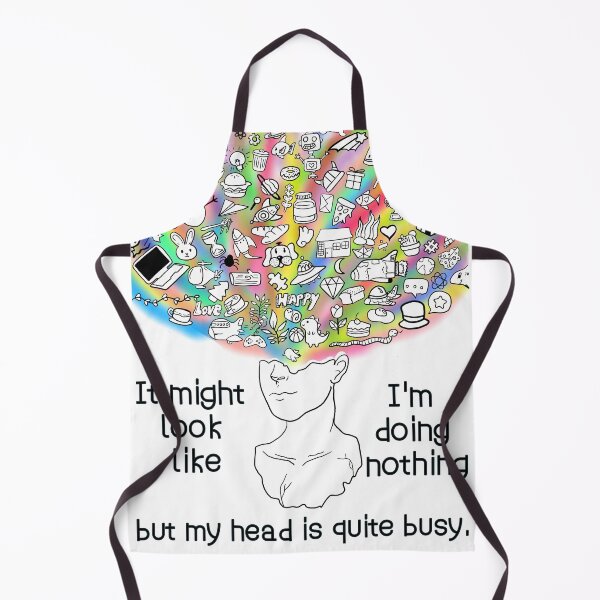 Item preview, My head is quite busy designed and sold by HappyMissPsycho.