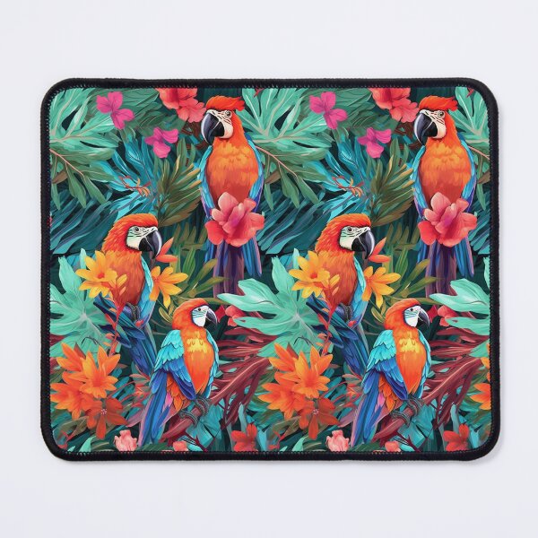 Item preview, Colorful of parrot in the jungle p designed and sold by kirindesign.