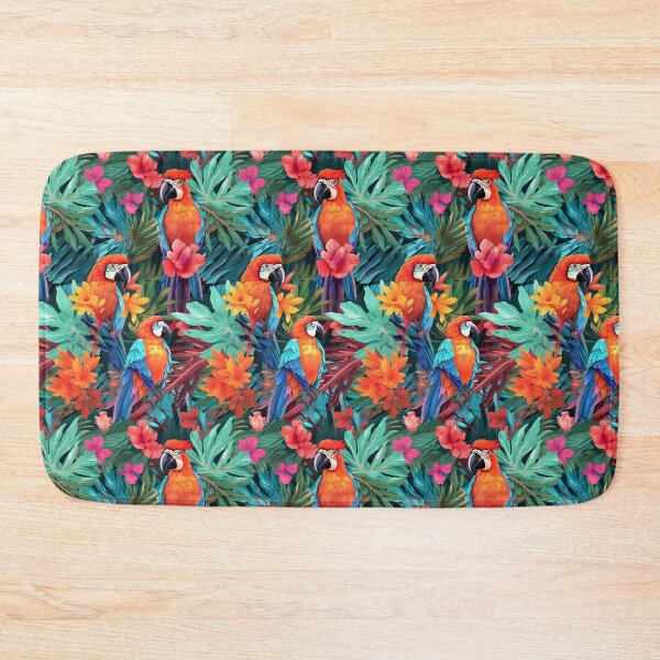 Item preview, Colorful of parrot in the jungle p designed and sold by kirindesign.