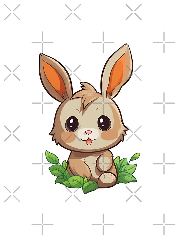 Thumbnail 4 of 4, iPhone Case, Chibi Rabbit Image designed and sold by PopPopGfx.