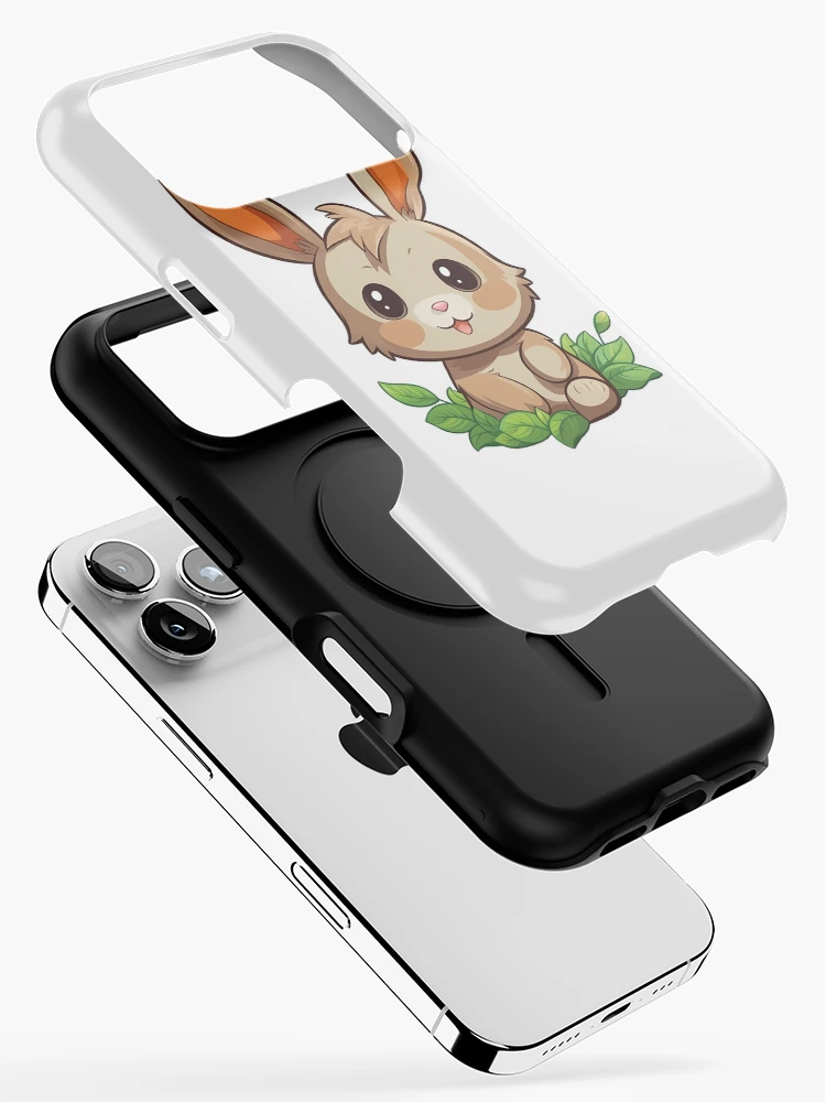 Thumbnail 2 of 4, iPhone Case, Chibi Rabbit Image designed and sold by PopPopGfx.