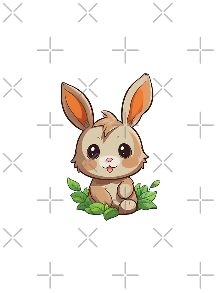 Thumbnail 5 of 5, A-Line Dress, Chibi Rabbit Image designed and sold by PopPopGfx.