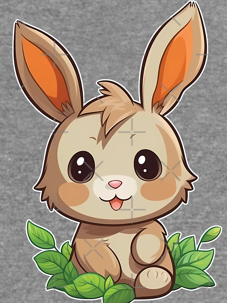 Thumbnail 6 of 6, Lightweight Sweatshirt, Chibi Rabbit Image designed and sold by PopPopGfx.