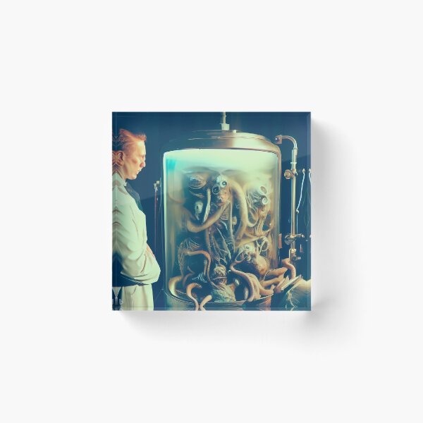 Item preview, Classic Scientist Stares At Steampunk Tentacle Horror designed and sold by Berserkergang.
