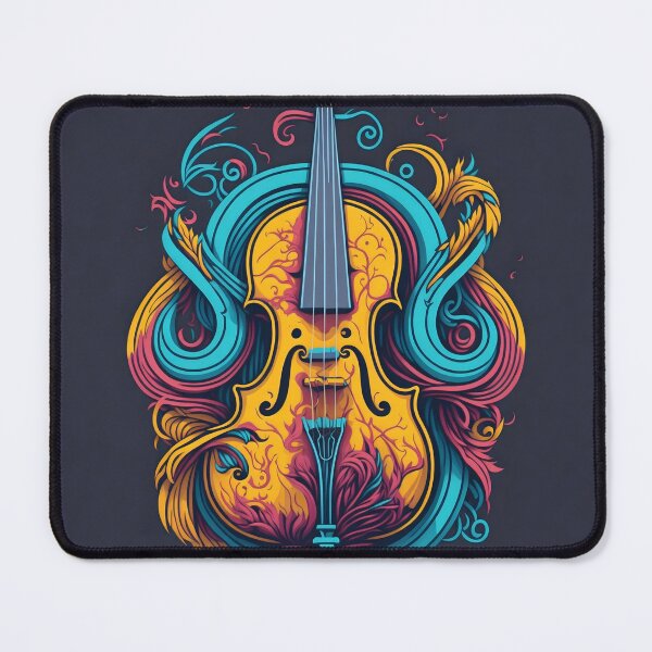 Artikelvorschau, Symphonic Graffiti 8: Lebendige Cello-Illustration entworfen und verkauft von Nustudios.