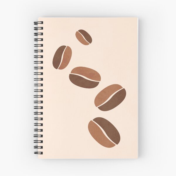 Item preview, Coffee Beans Print - Minimal Coffee Poster - Cafe Decor - Brown, Sienna, Wheat designed and sold by Studio Grafiikka.