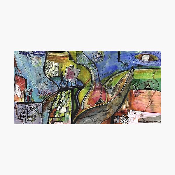 Item preview, ARTIST IN ABSTRACT LANDSCAPE(C1998) designed and sold by Paul Romanowski.