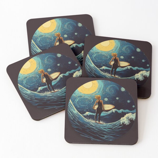 Item preview, Starry surfing night designed and sold by randynash.