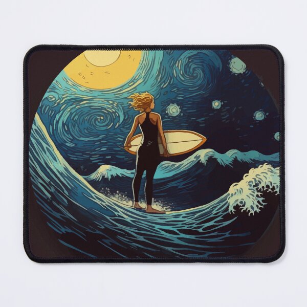 Item preview, Starry surfing night designed and sold by randynash.