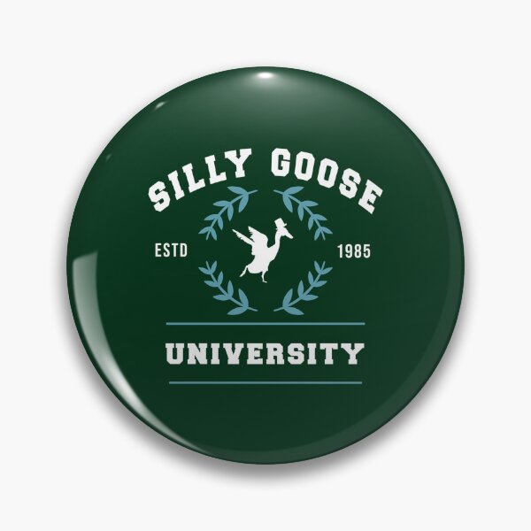 Item preview, Silly Goose University  Design with a Trendy 1985 Style and White Goose Illustration designed and sold by JocastaRishim.