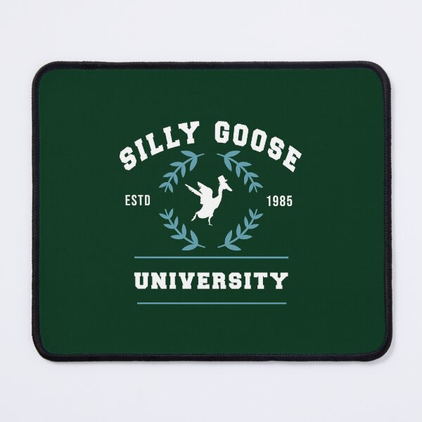 Item preview, Silly Goose University  Design with a Trendy 1985 Style and White Goose Illustration designed and sold by JocastaRishim.
