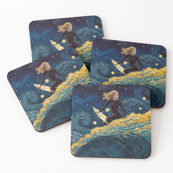 Item preview, Surfing on a starry night  designed and sold by randynash.
