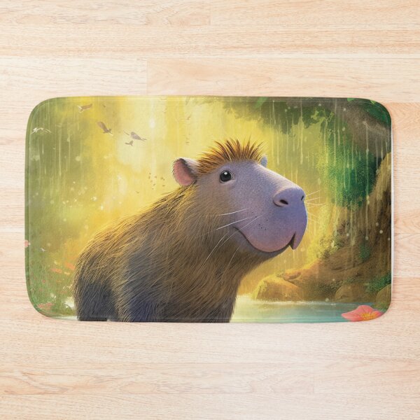 Item preview,  Capybara nice landscape digital art designed and sold by DigitalPixelize.