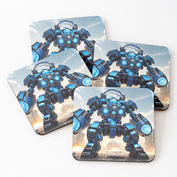 Item preview, Mech Bleu designed and sold by WorldOfWindu.