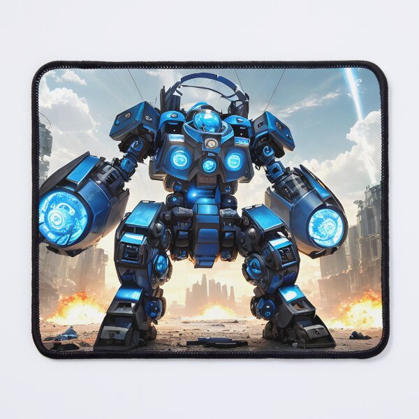 Item preview, Mech Bleu designed and sold by WorldOfWindu.