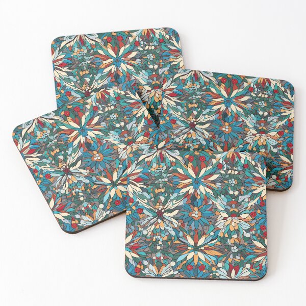 Item preview, Multicoloured Floral Abstract Mosaic designed and sold by Sturdust.