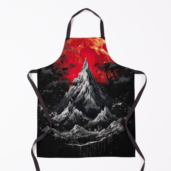 Item preview, Red moon over the mountains - fantasy landscape designed and sold by unknown-places.